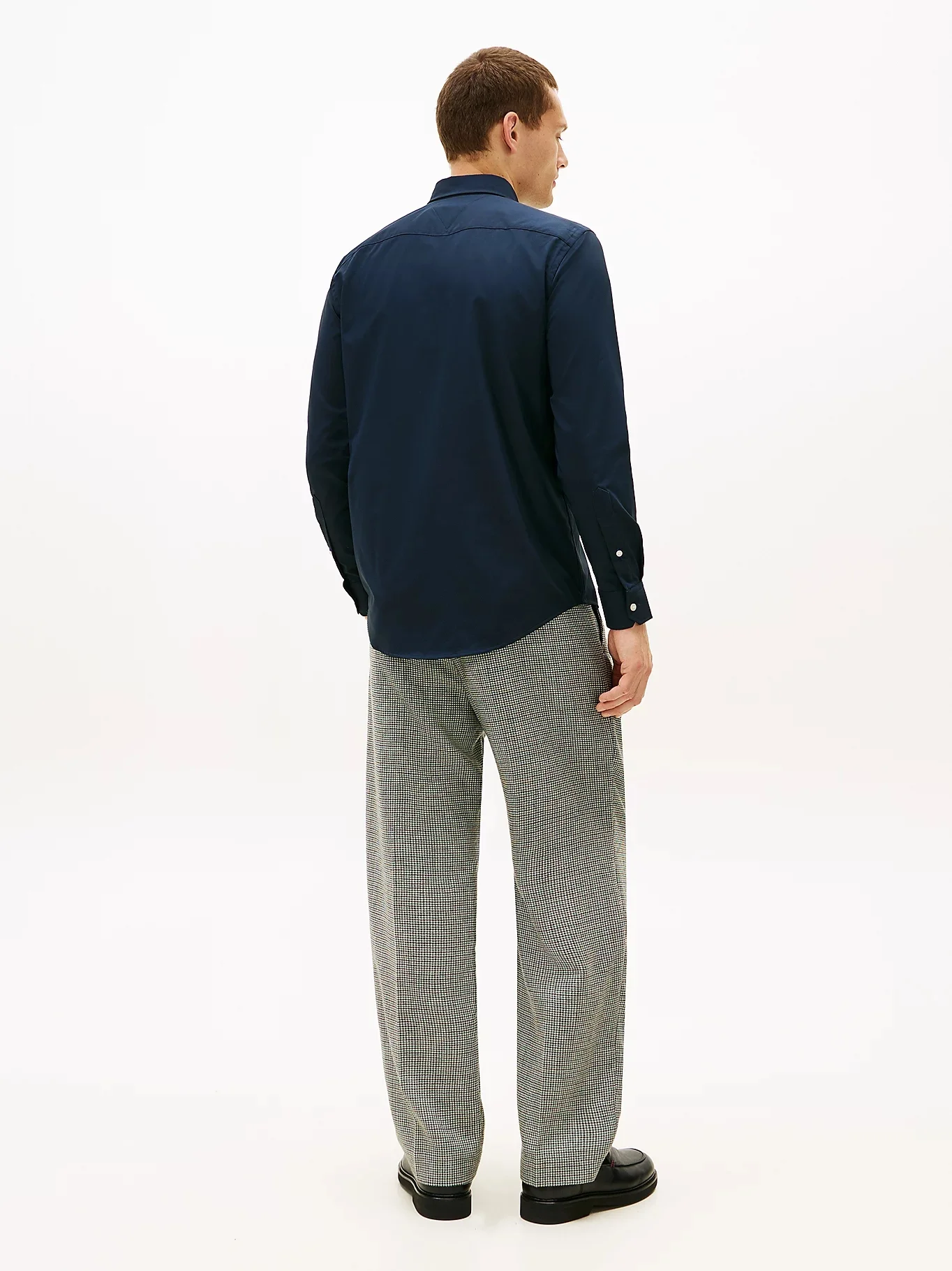 TOMMY HILFIGER Áo Sơ Mi Nam Tay Dài Performance Poplin Solid
