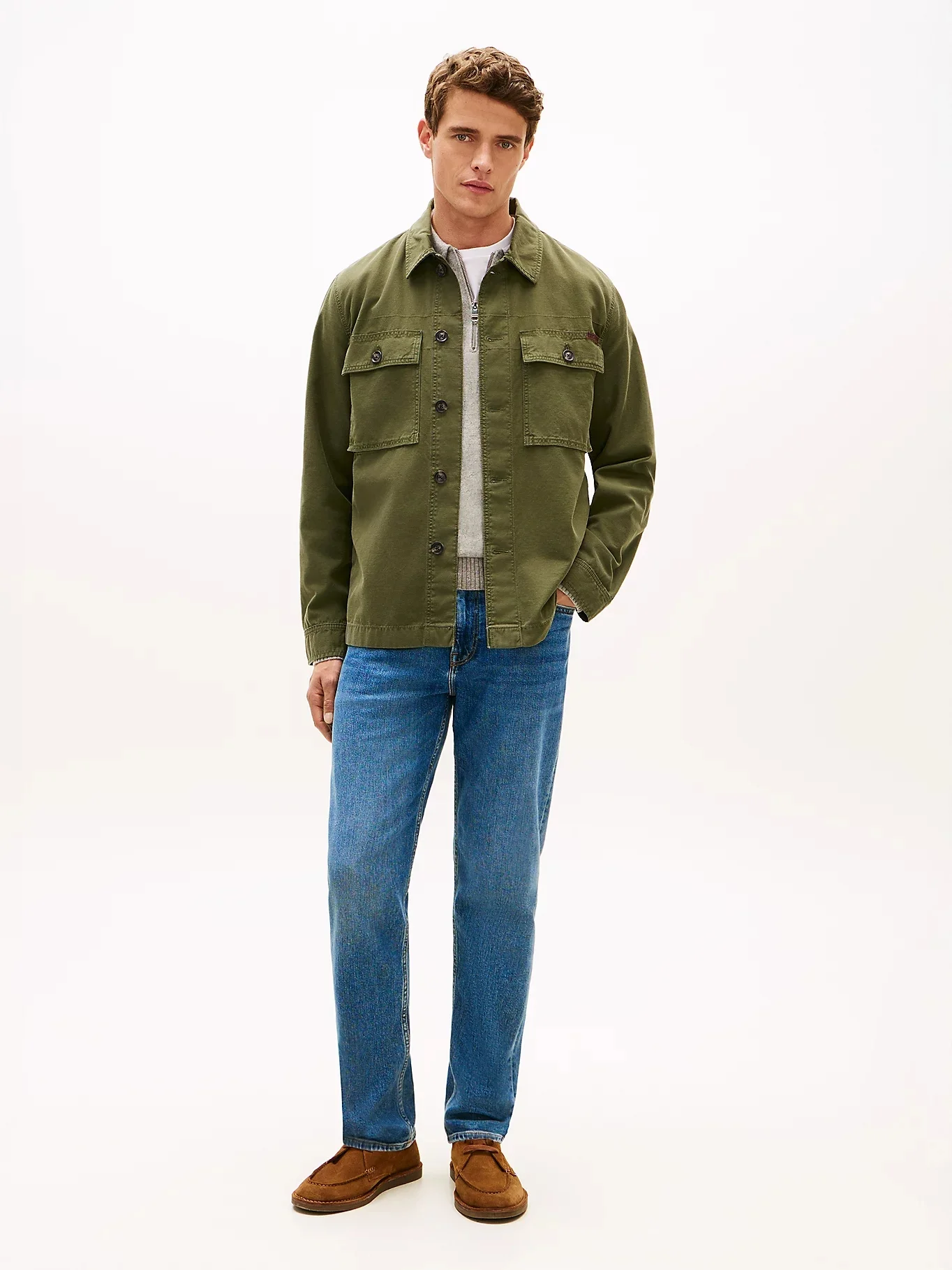 TOMMY HILFIGER Áo Khoác Nam Tay Dài GMD Utility Shirt Jacket