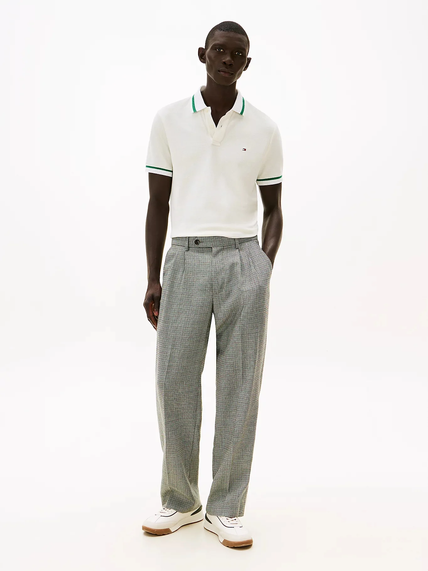 TOMMY HILFIGER Áo Polo Nam Tay Ngắn Collar N Cuff Intrst Reg Polo