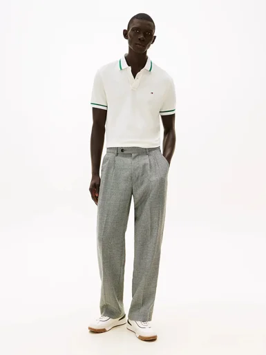 TOMMY HILFIGER Áo Polo Nam Tay Ngắn Collar N Cuff Intrst Reg Polo