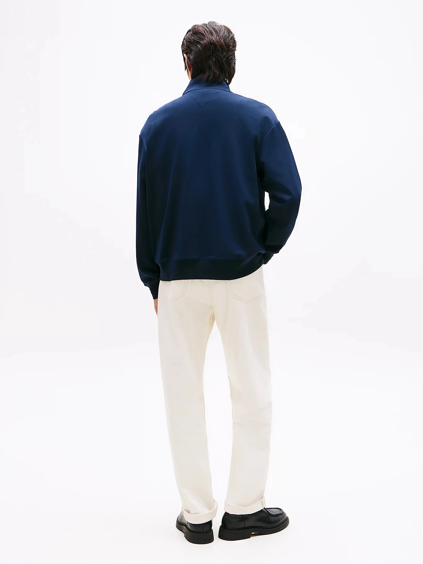 TOMMY HILFIGER Áo Khoác Nam Tay Dài Heavy Twill Zip Thru Swtshrt