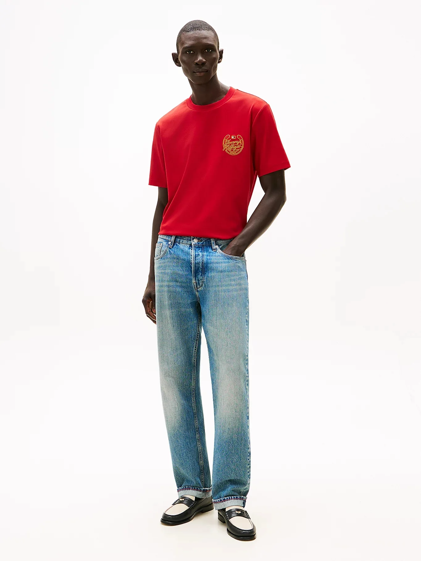 TOMMY HILFIGER Áo Thun Nam Tay Ngắn Interlock Tee CNY