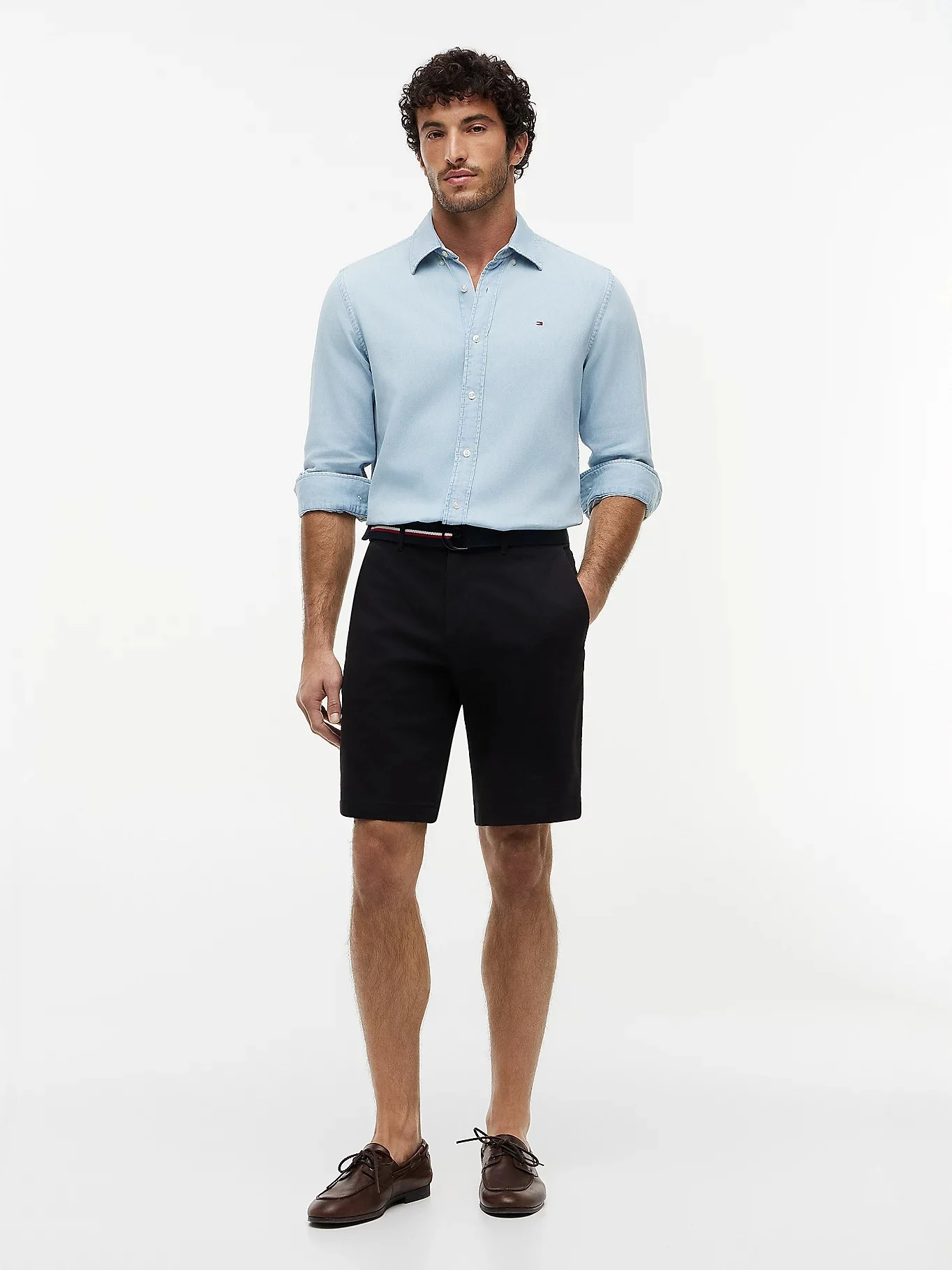 TOMMY HILFIGER Quần Ngắn Nam Denton 9.5In Ess Twill W/ Belt