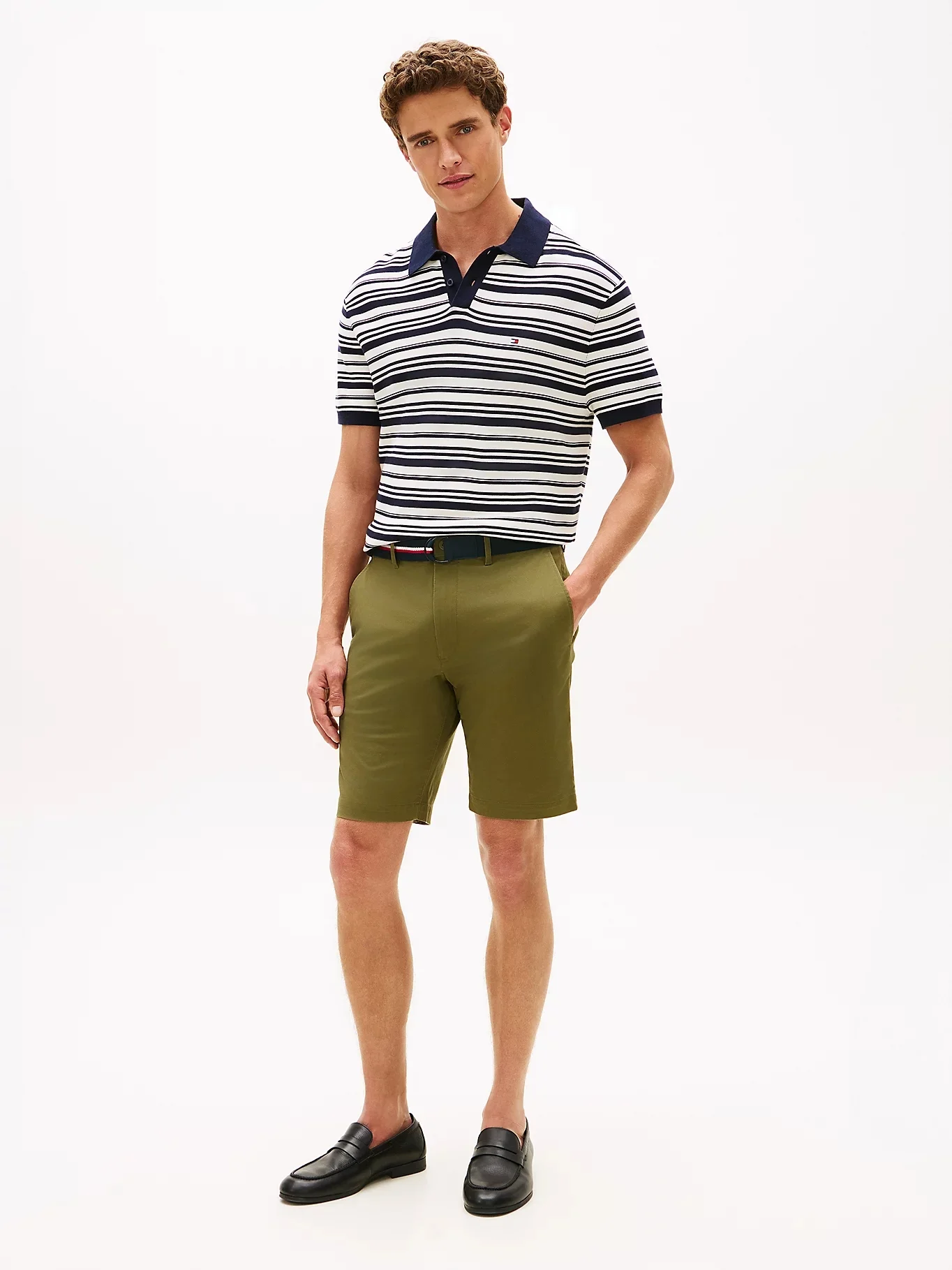 TOMMY HILFIGER Quần Ngắn Nam Denton 9.5 Ess Twill W/ Belt