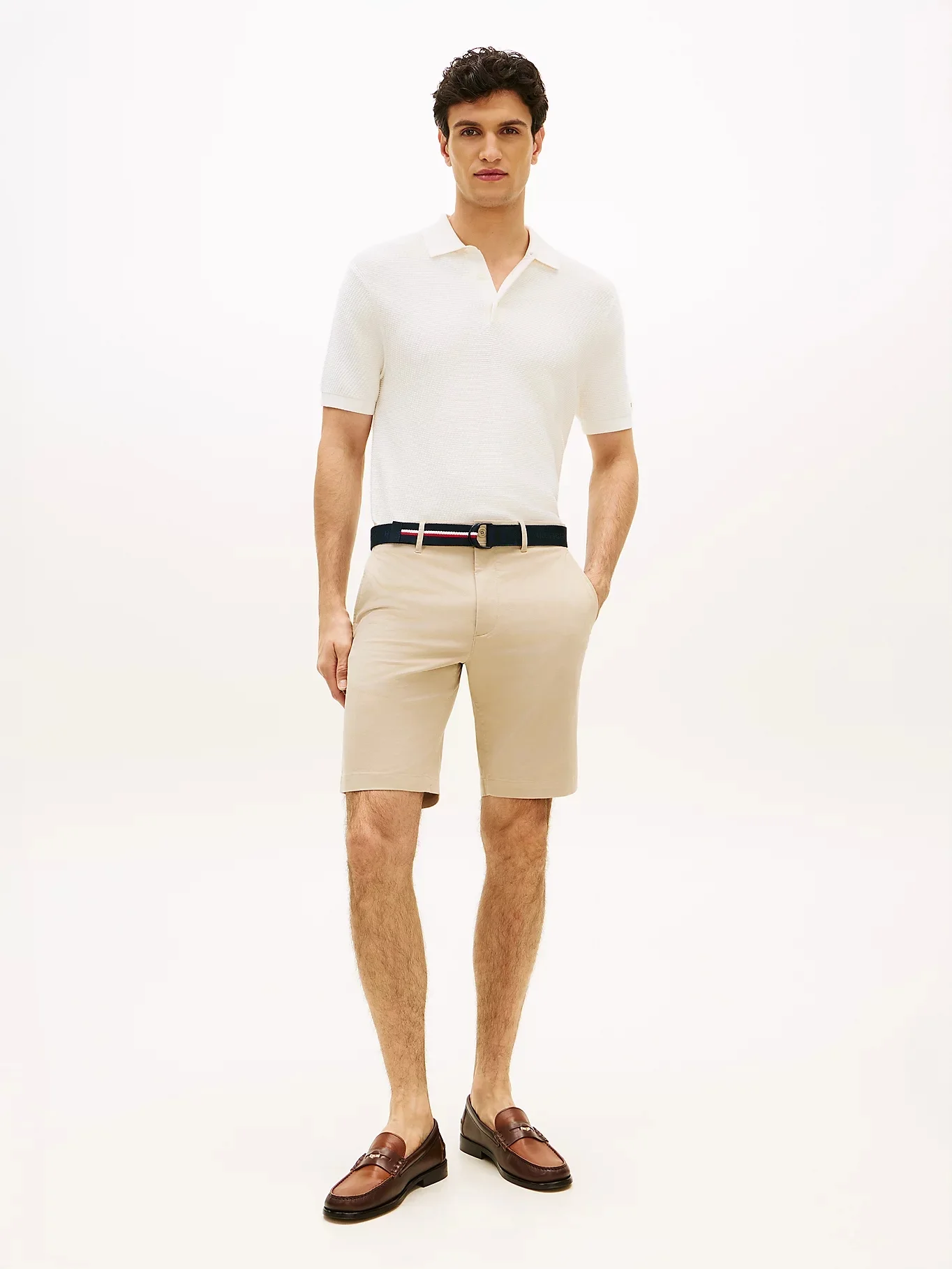 TOMMY HILFIGER Quần Ngắn Nam Denton 9.5In Ess Twill W/ Belt