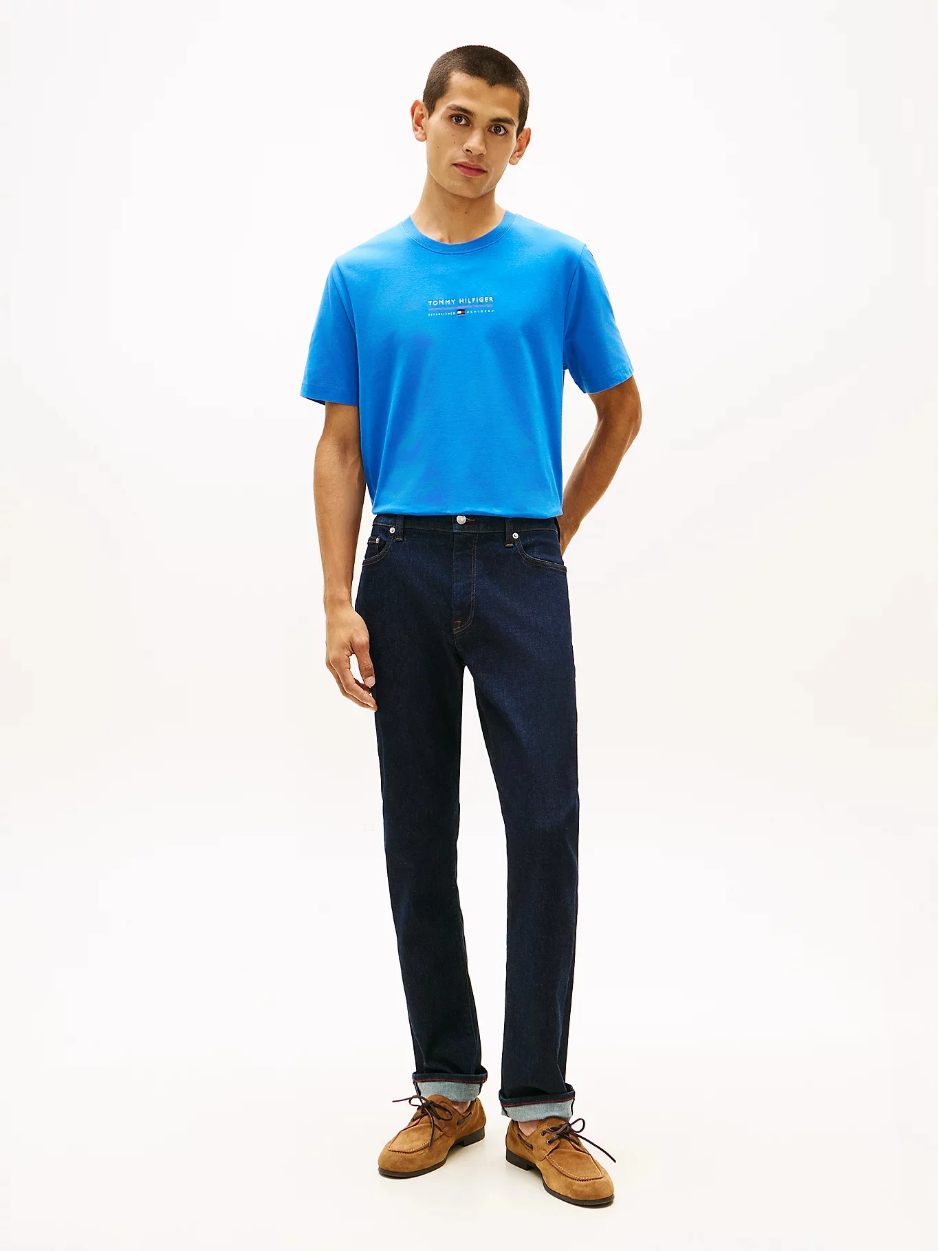 TOMMY HILFIGER Áo Thun Nam Tay Ngắn Brand Love Lockup Tee