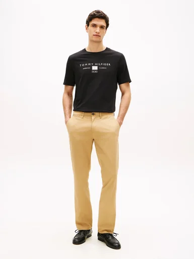 TOMMY HILFIGER Áo Thun Nam Tay Ngắn Brand Love Mono Stack Tee
