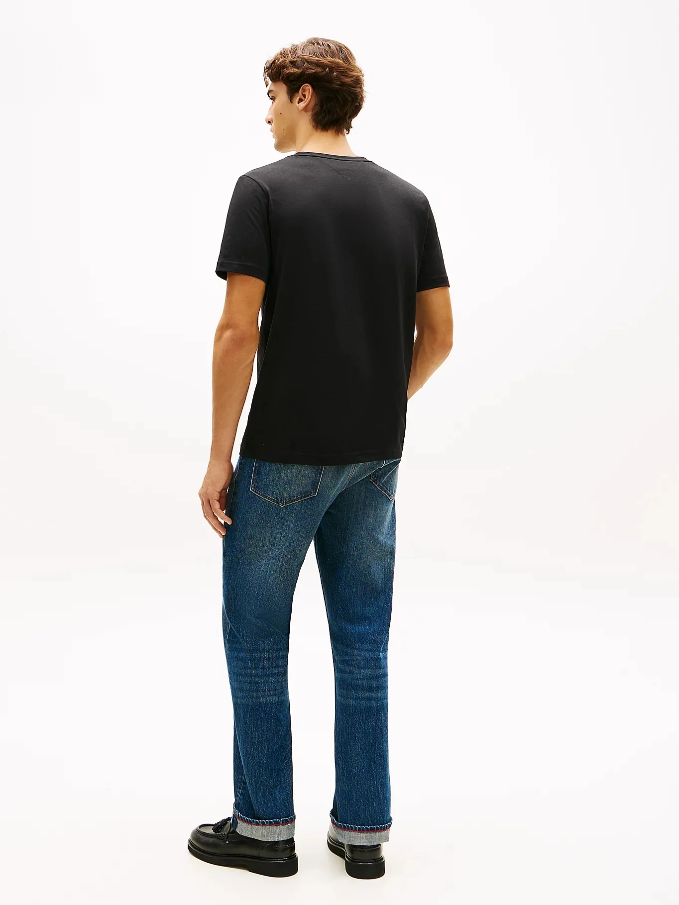TOMMY HILFIGER Áo Thun Nam Tay Ngắn Brand Love Text Box Tee