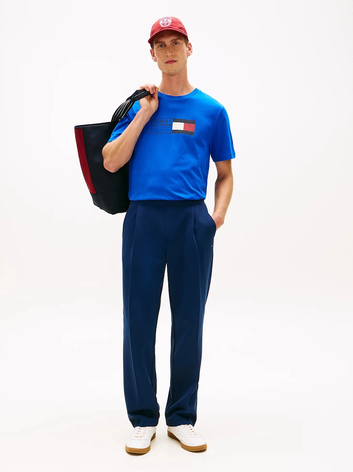 TOMMY HILFIGER Áo Thun Nam Tay Ngắn Brand Love Text Box Tee