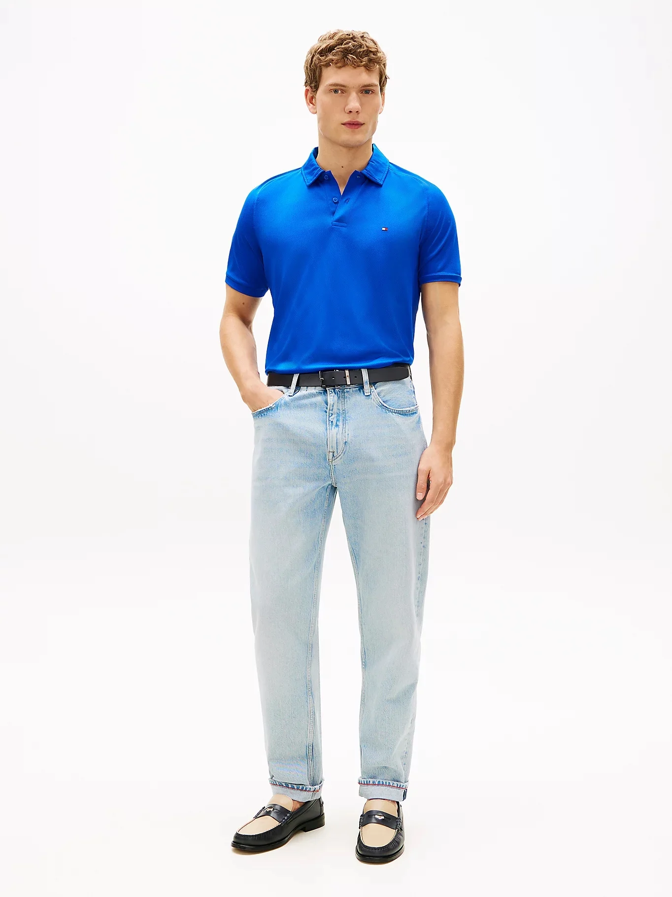 TOMMY HILFIGER Áo Polo Nam Tay Ngắn Performance Airdot Reg Polo