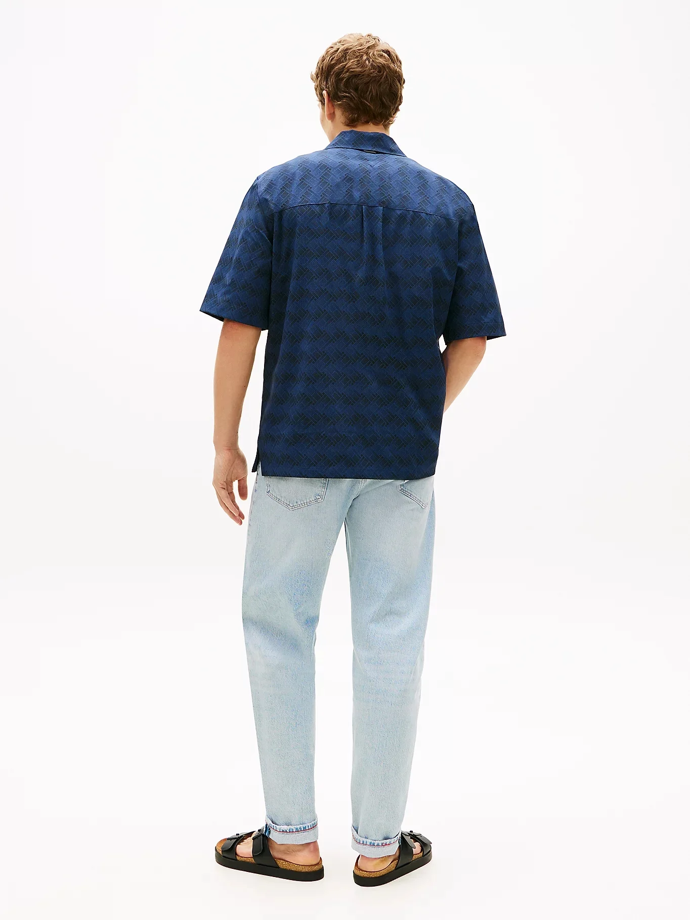TOMMY HILFIGER Áo Sơ Mi Nam Tay Ngắn Airdot Print S/S