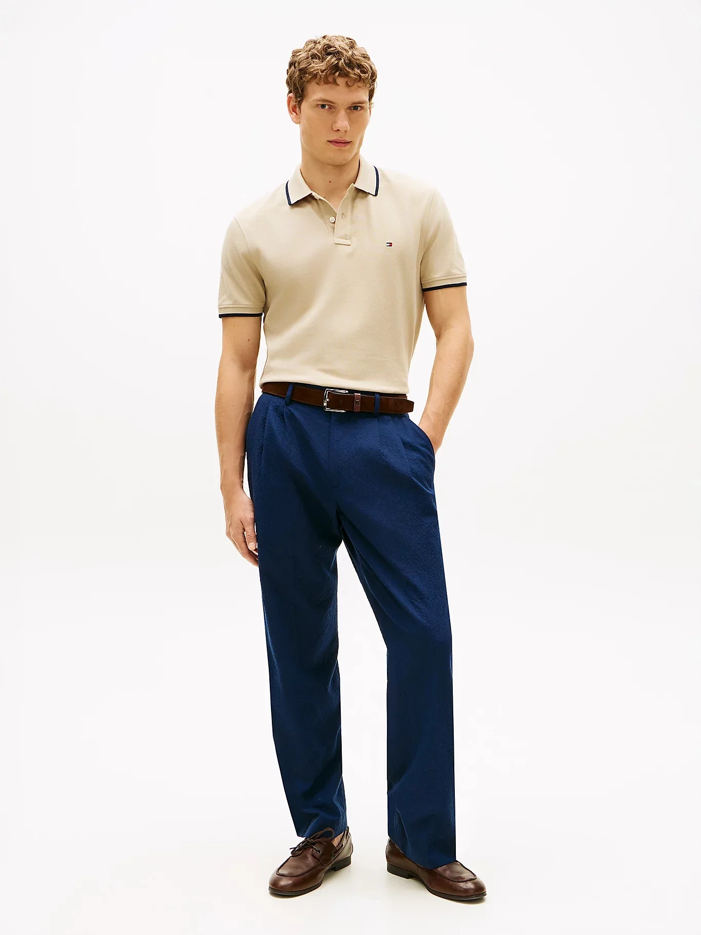 TOMMY HILFIGER Áo Polo Nam Tay Ngắn Pique Undercollar Reg Polo