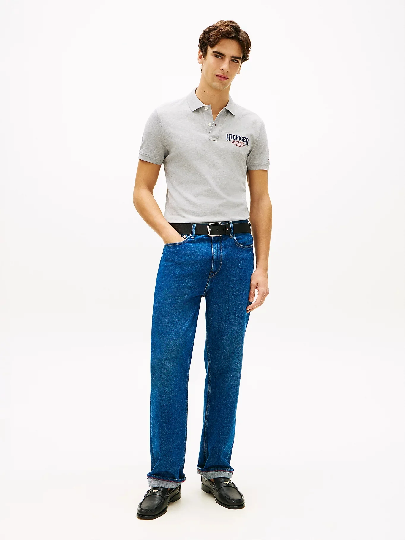 TOMMY HILFIGER Áo Polo Nam Tay Ngắn Left Chest Graphic Reg Polo