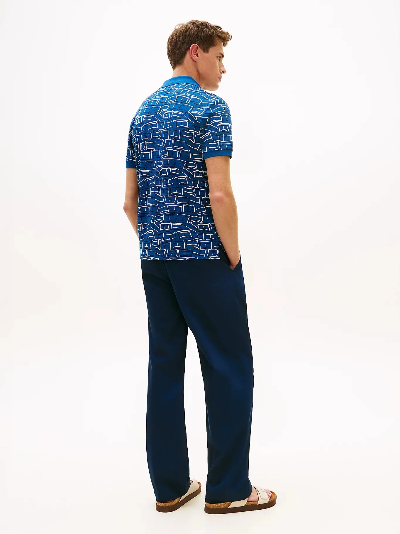 TOMMY HILFIGER Áo Polo Nam Tay Ngắn Aop Pique Reg Polo