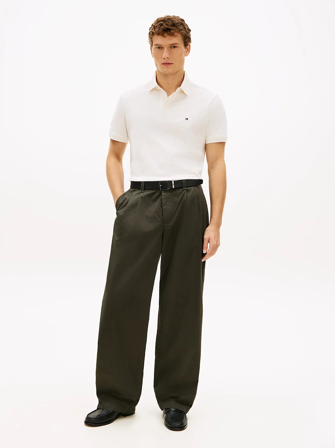 TOMMY HILFIGER Áo Polo Nam Tay Ngắn Jqrd Hddn Placket Reg Polo