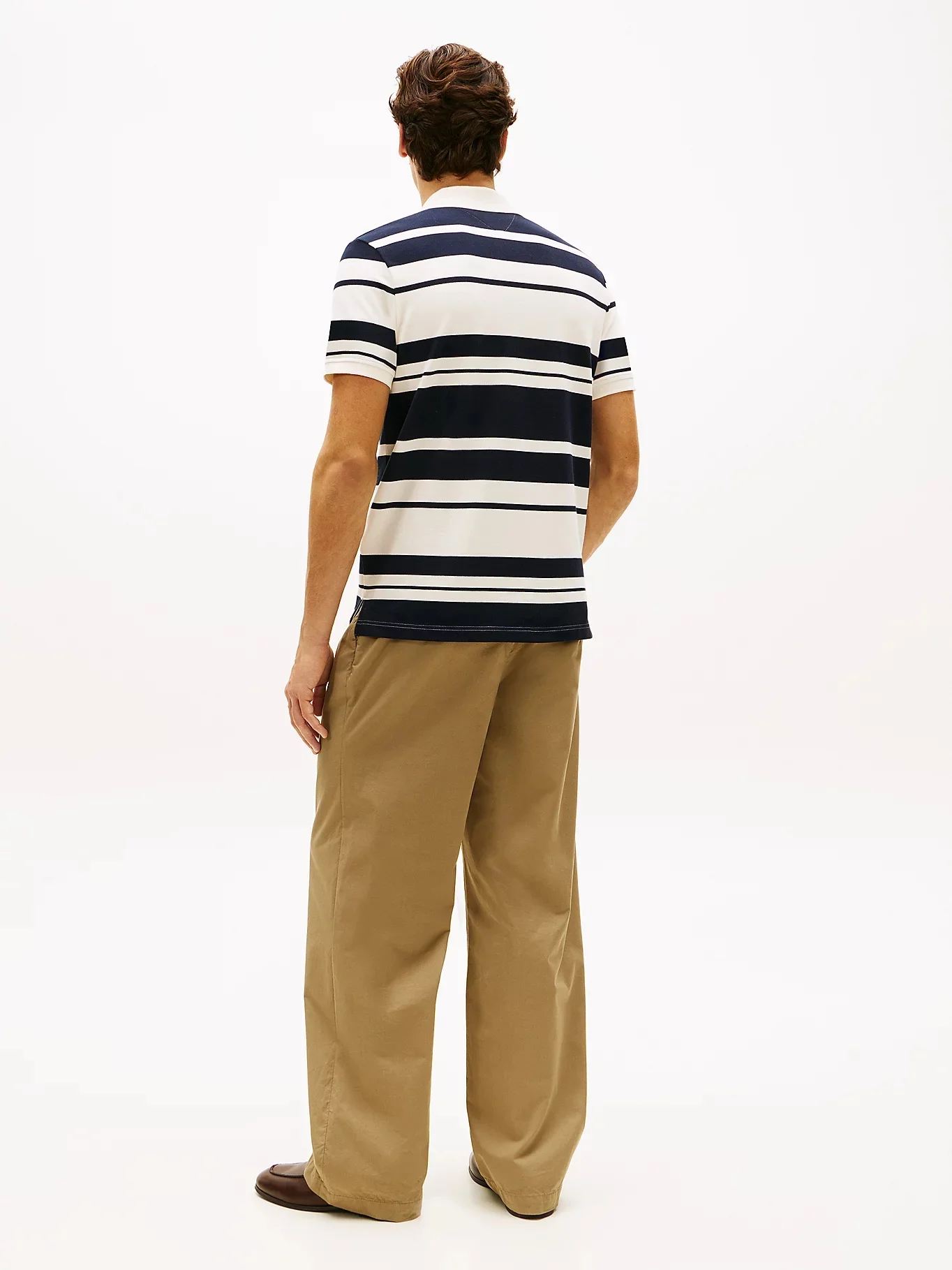 TOMMY HILFIGER Áo Polo Nam Tay Ngắn Pique Multi Stripe Reg Polo