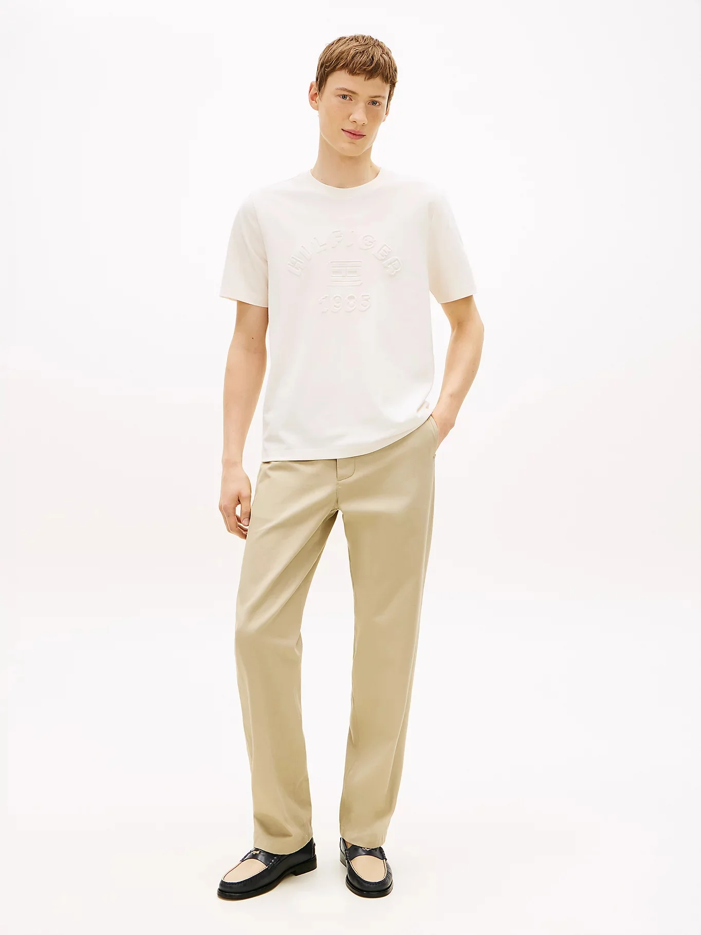 TOMMY HILFIGER Áo Thun Nam Tay Ngắn Icon Pique Itlck Graphic Tee