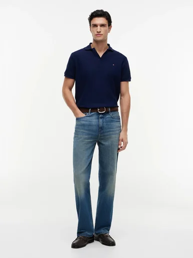 TOMMY HILFIGER Áo Polo Nam Tay Ngắn Jonny Collar Texture Reg Polo
