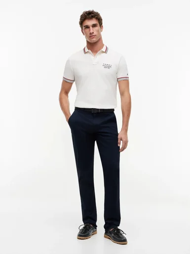 TOMMY HILFIGER Áo Polo Nam Tay Ngắn Collar / Cuff Detail Reg Polo
