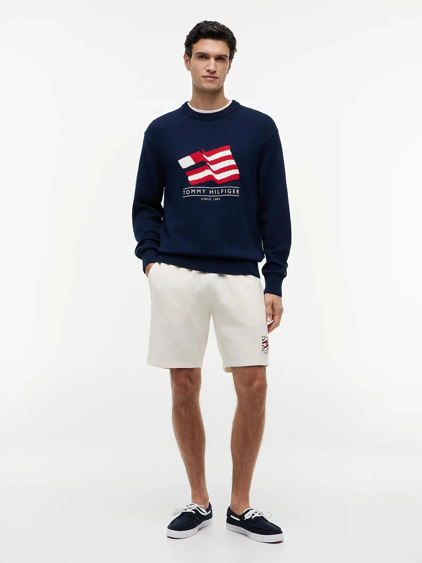 TOMMY HILFIGER Áo Sweater Nam Tay Dài Americana Crew Neck Sweater