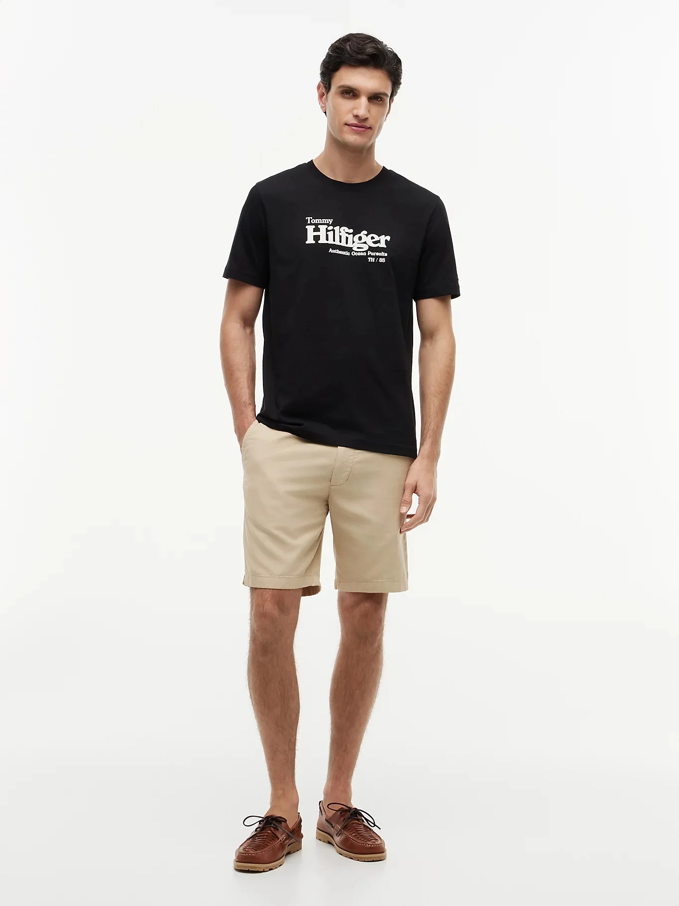TOMMY HILFIGER Áo Thun Nam Tay Ngắn Nautical Chest Graphic Reg Tee