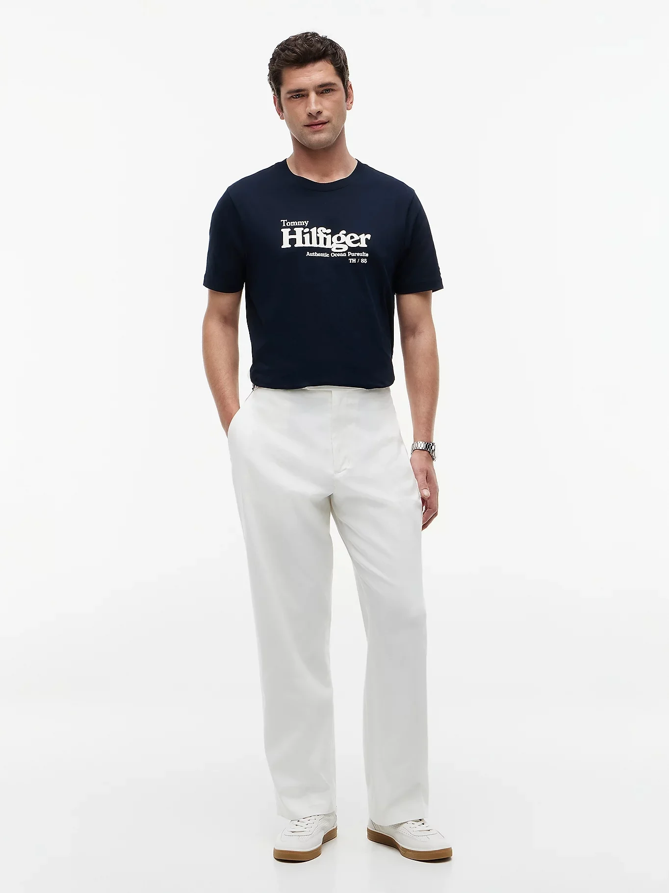 TOMMY HILFIGER Áo Thun Nam Tay Ngắn Nautical Chest Graphic Reg Tee