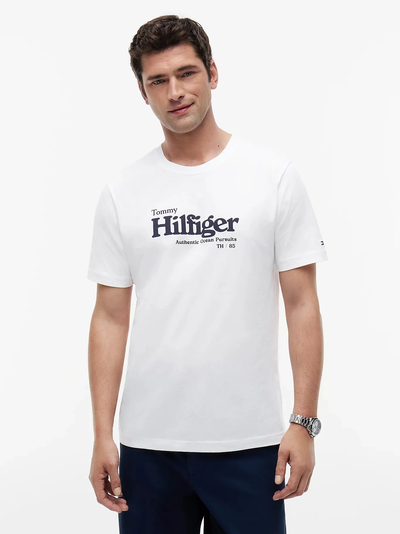 TOMMY HILFIGER Áo Thun Nam Tay Ngắn Nautical Chest Graphic Reg Tee