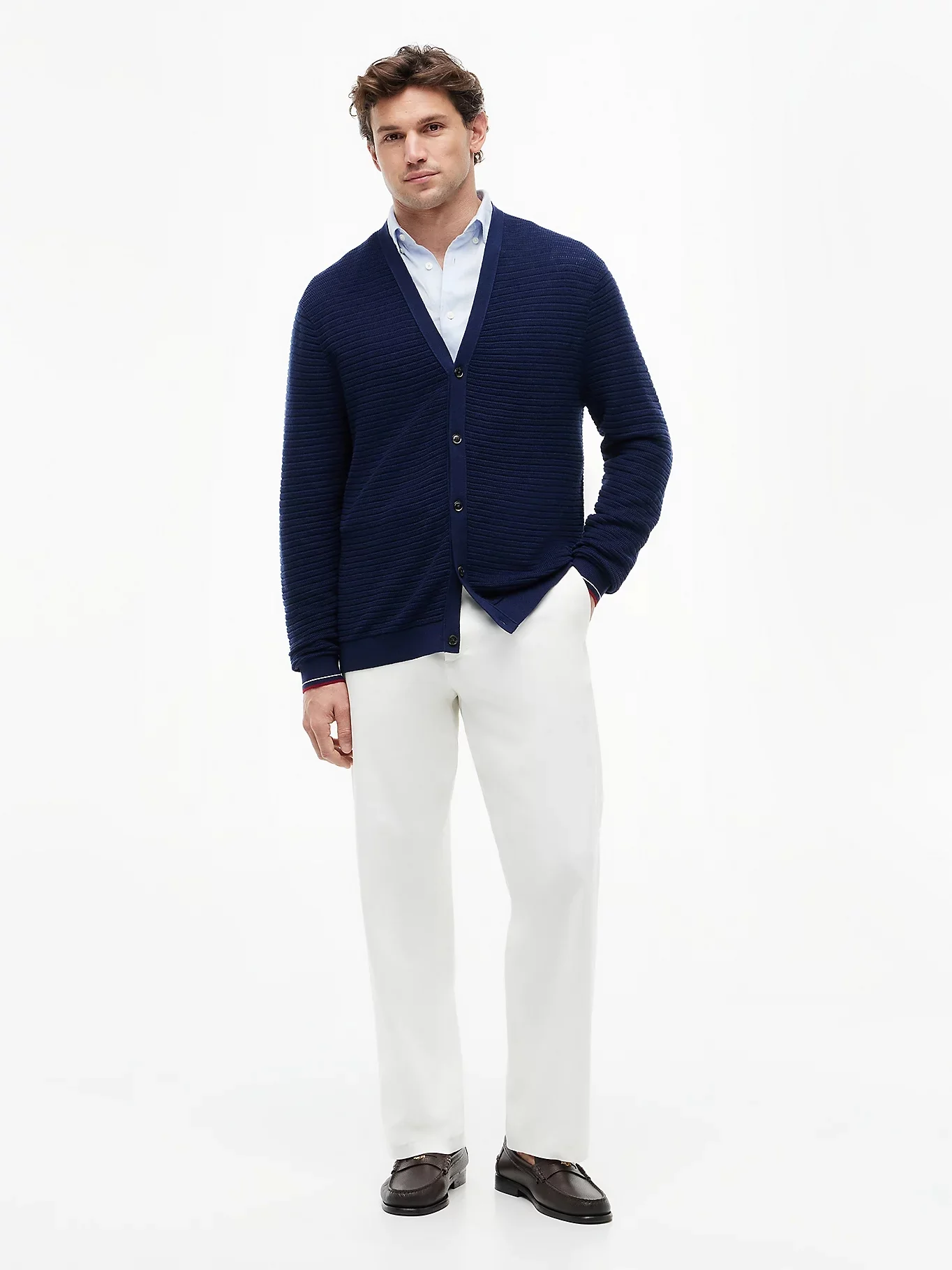 TOMMY HILFIGER Áo Cardigan Nam Tay Dài DC Lightweight Cardigan