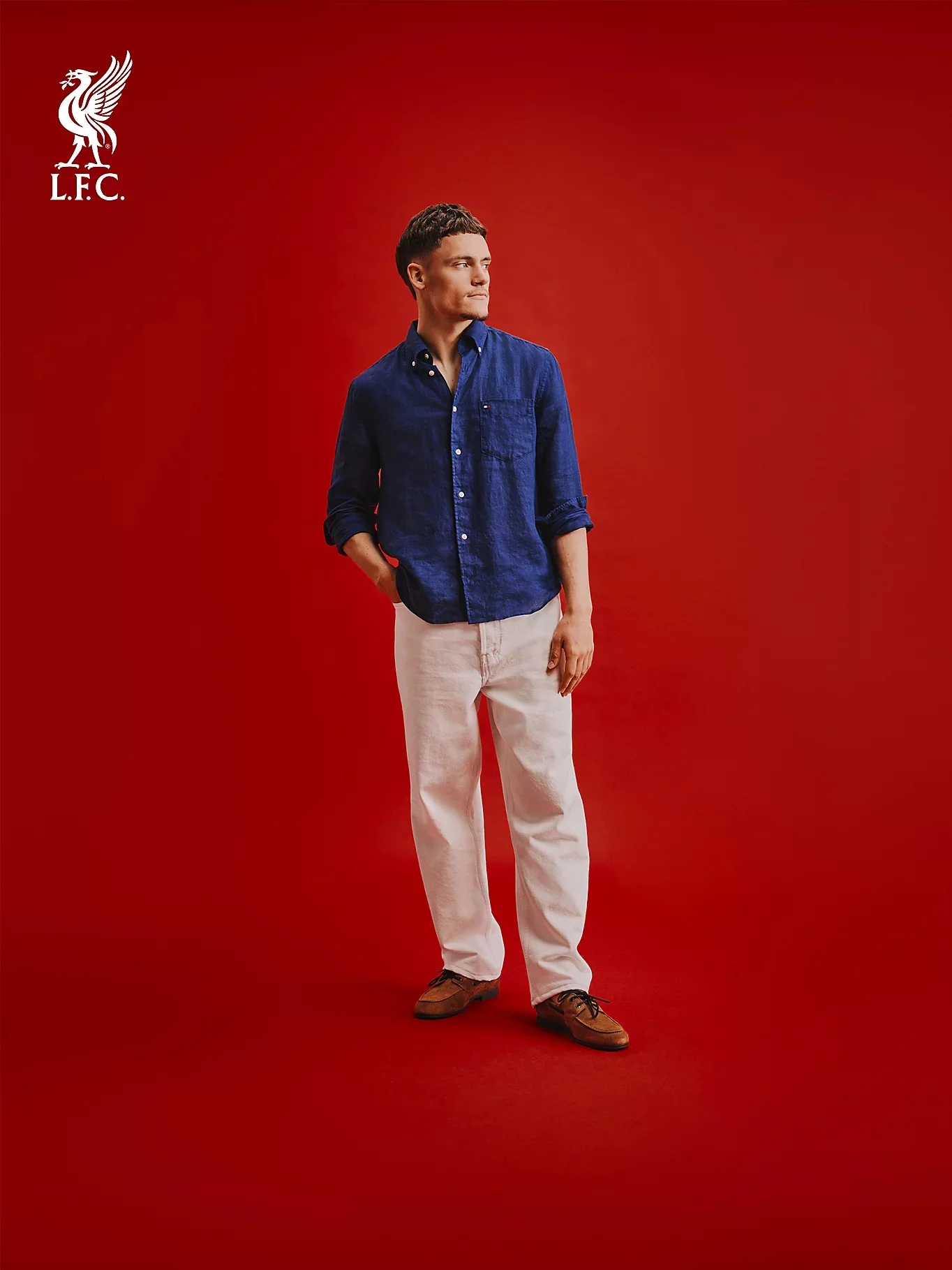 TOMMY HILFIGER Áo Sơ Mi Nam Tay Dài Piece Dye Linen RF Shirt