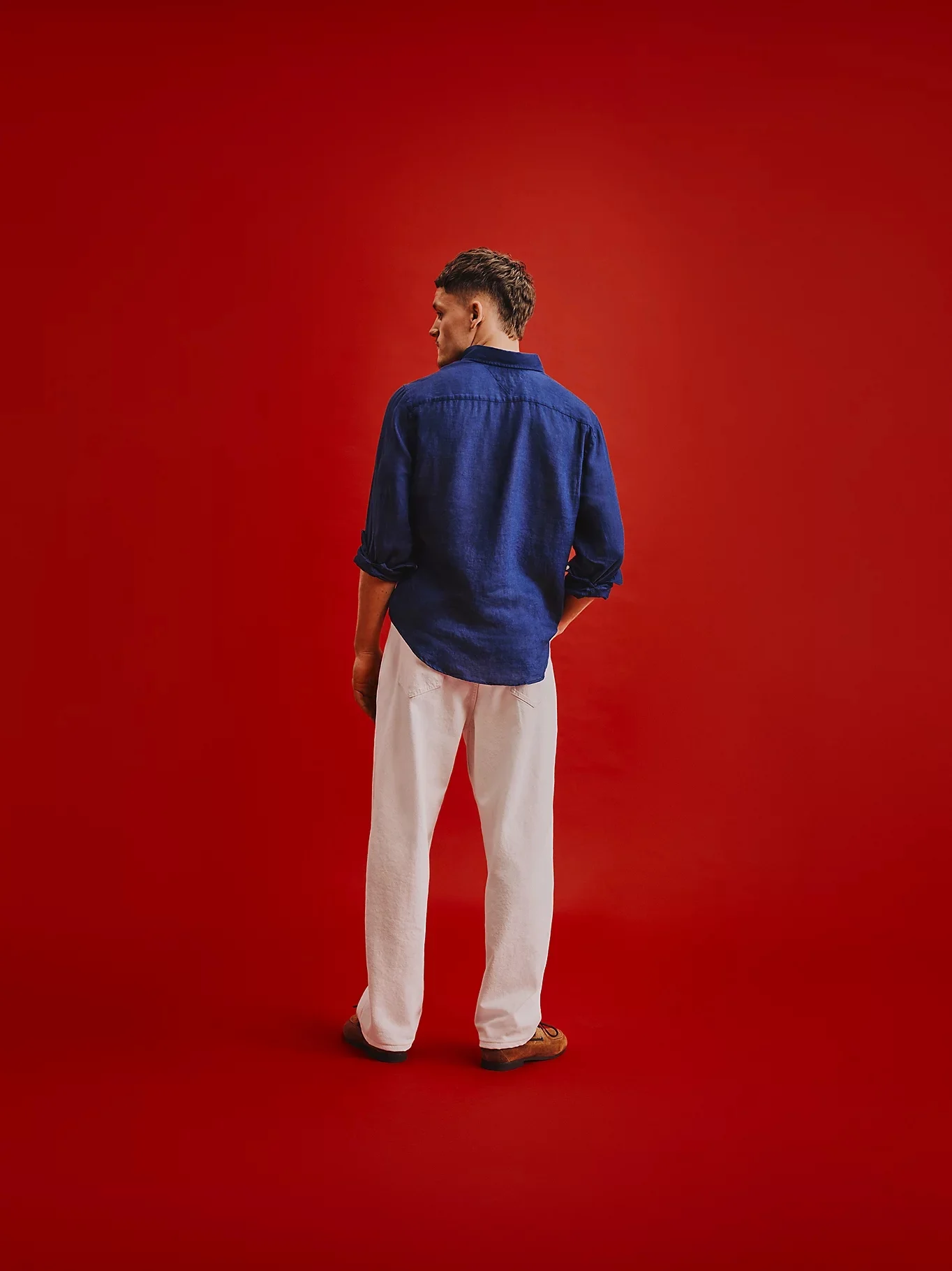 TOMMY HILFIGER Áo Sơ Mi Nam Tay Dài Piece Dye Linen RF Shirt