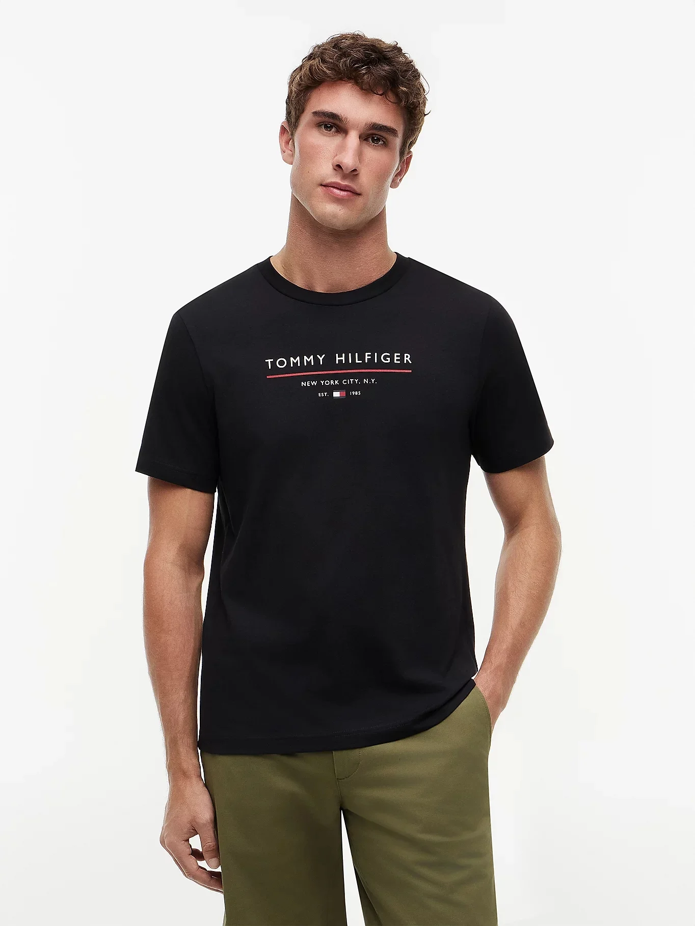 TOMMY HILFIGER Áo Thun Nam Tay Ngắn Brand Love New Rwb Reg Tee