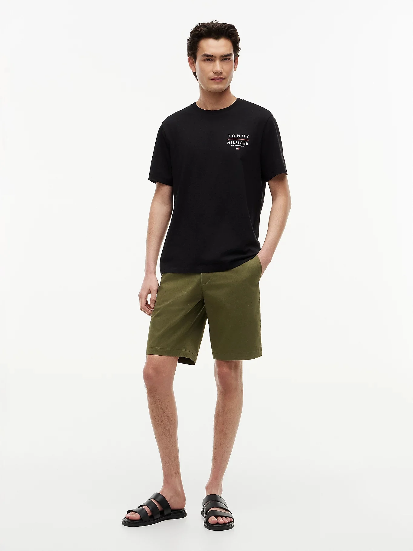 TOMMY HILFIGER Áo Thun Nam Tay Ngắn Brand Love Left Chest RWB Tee