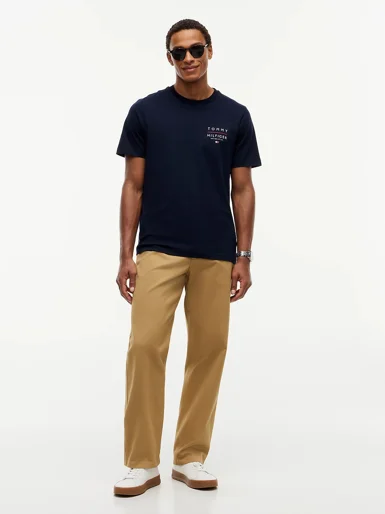 TOMMY HILFIGER Áo Thun Nam Tay Ngắn Brand Love Left Chest RWB Tee