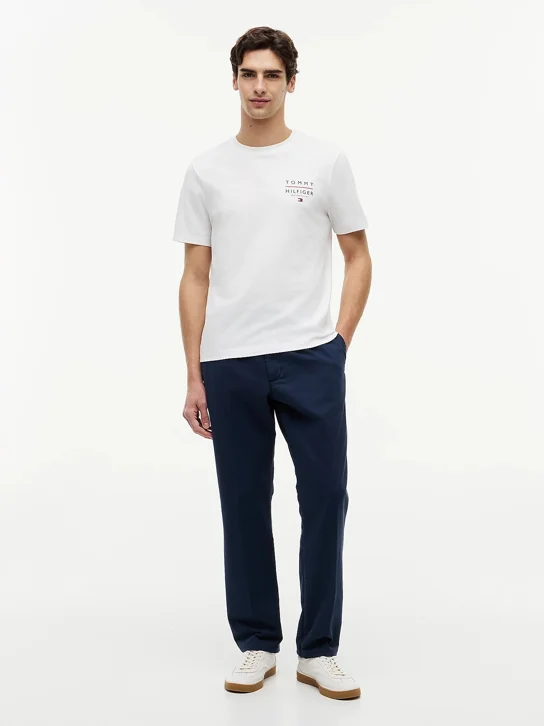 TOMMY HILFIGER Áo Thun Nam Tay Ngắn Brand Love Left Chest RWB Tee