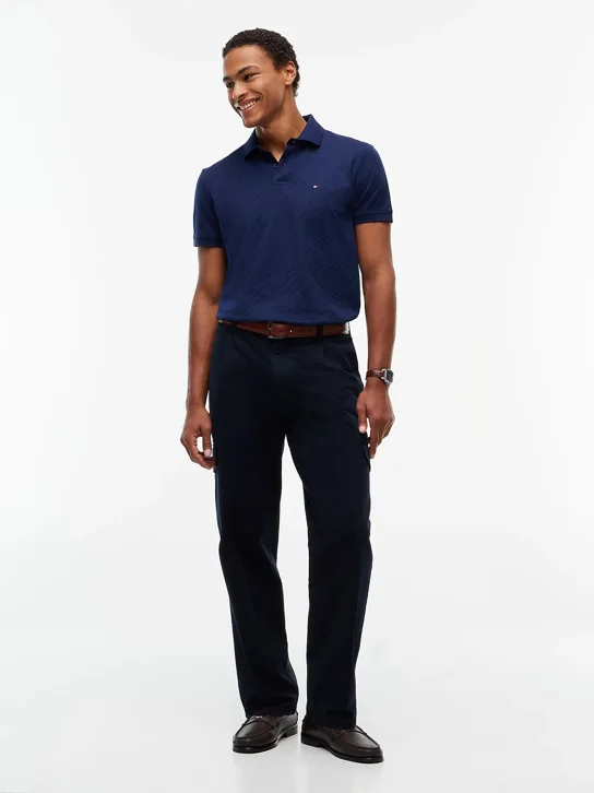 TOMMY HILFIGER Áo Polo Nam Tay Ngắn Allover Polo