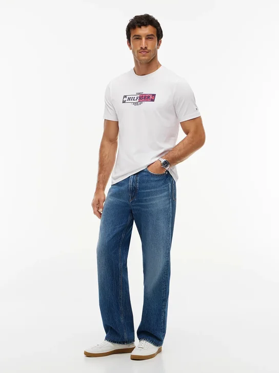 TOMMY HILFIGER Áo Thun Nam Tay Ngắn Ic Small Graphic Tee
