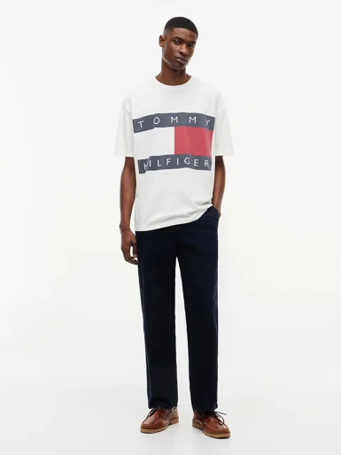 TOMMY HILFIGER Áo Thun Nam Tay Ngắn Heritage Flag T-Shirt (Jersey)