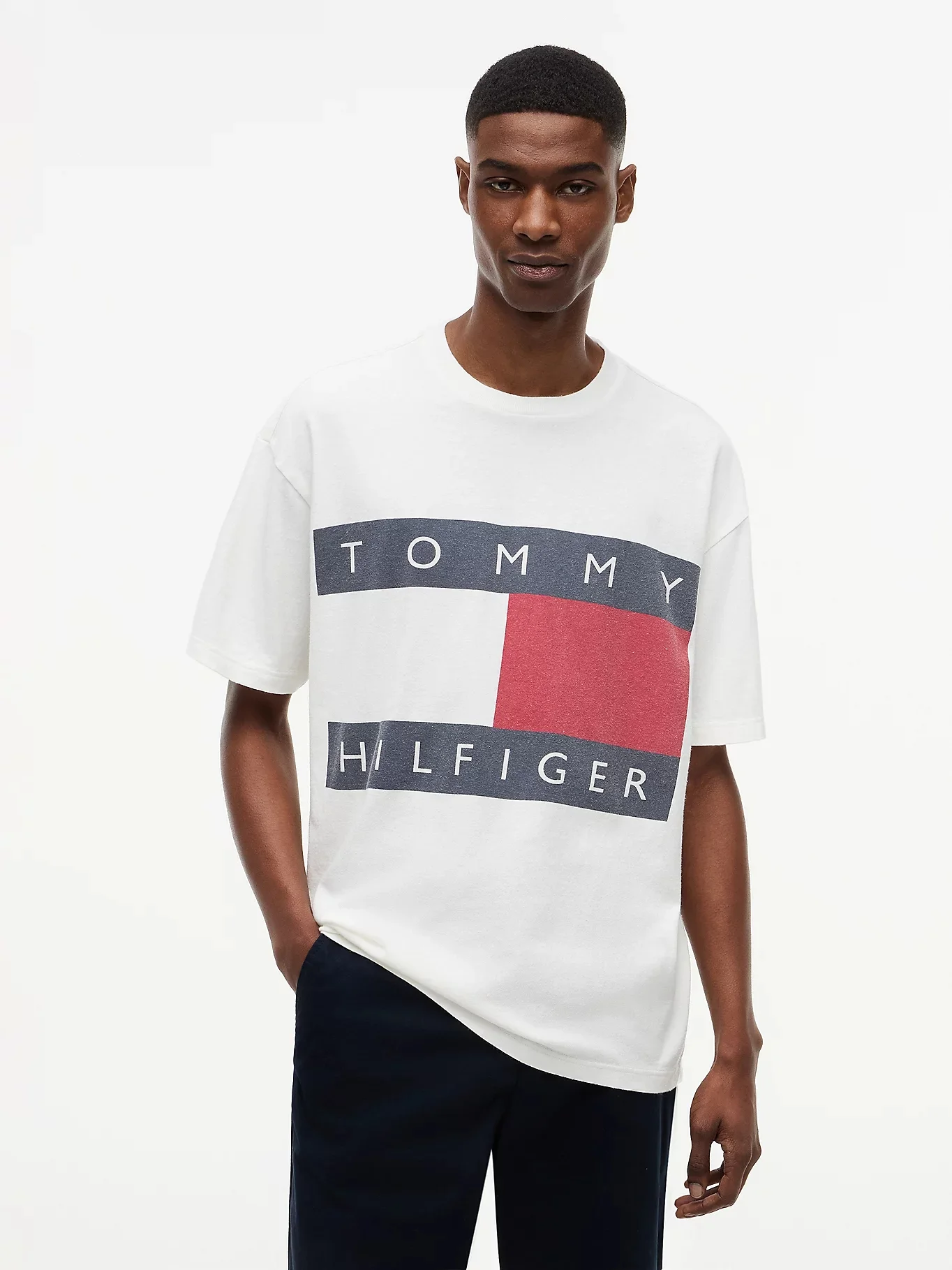 TOMMY HILFIGER Áo Thun Nam Tay Ngắn Heritage Flag T-Shirt (Jersey)