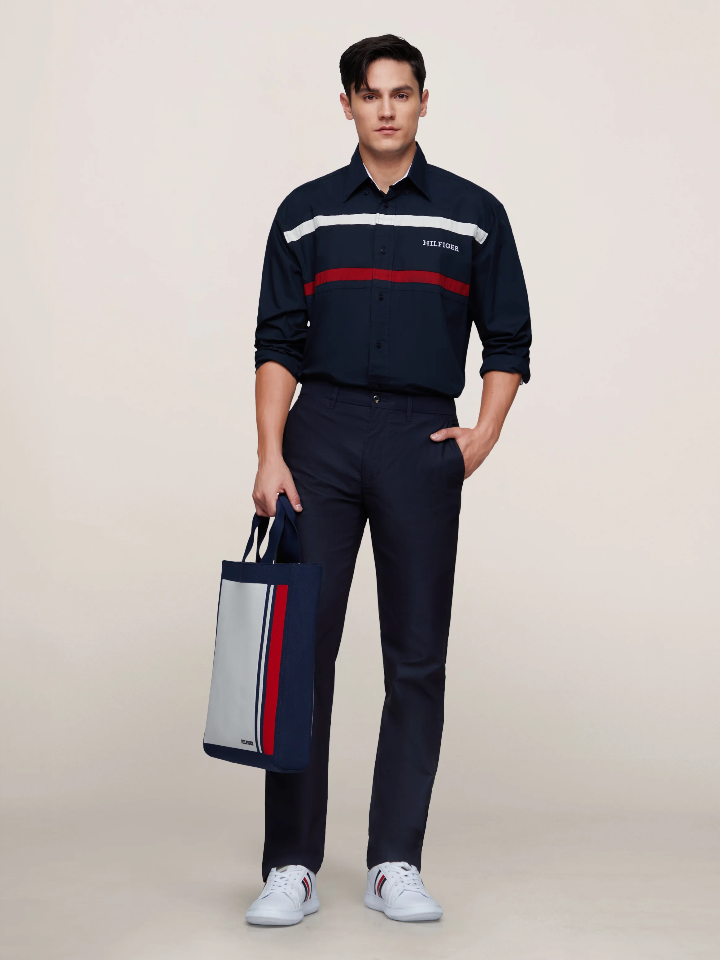 TOMMY HILFIGER Quần Dài Nam IM Denton Flex Structure
