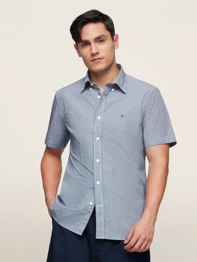 TOMMY HILFIGER Áo Sơ Mi Nam Tay Dài Regular Button Down ESS S/S