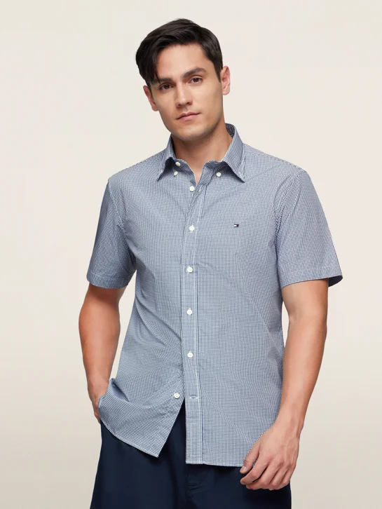 TOMMY HILFIGER Áo Sơ Mi Nam Tay Dài Regular Button Down ESS S/S