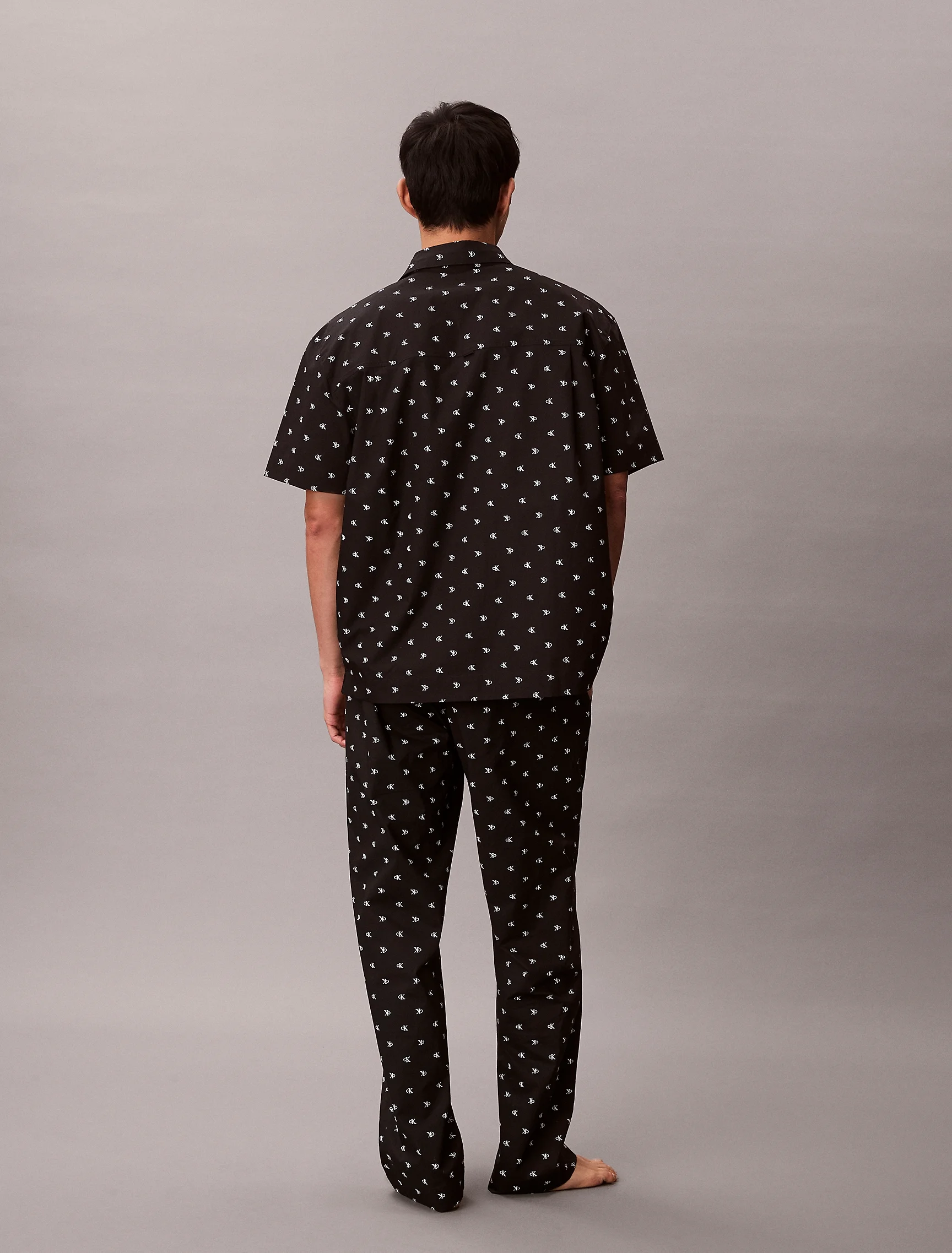 CK UNDERWEAR Áo Ngủ Nam SS Button Down