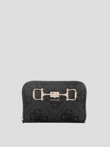 GUESS HANDBAG Ví Nữ - Janie Logo Slg Med Zip Around