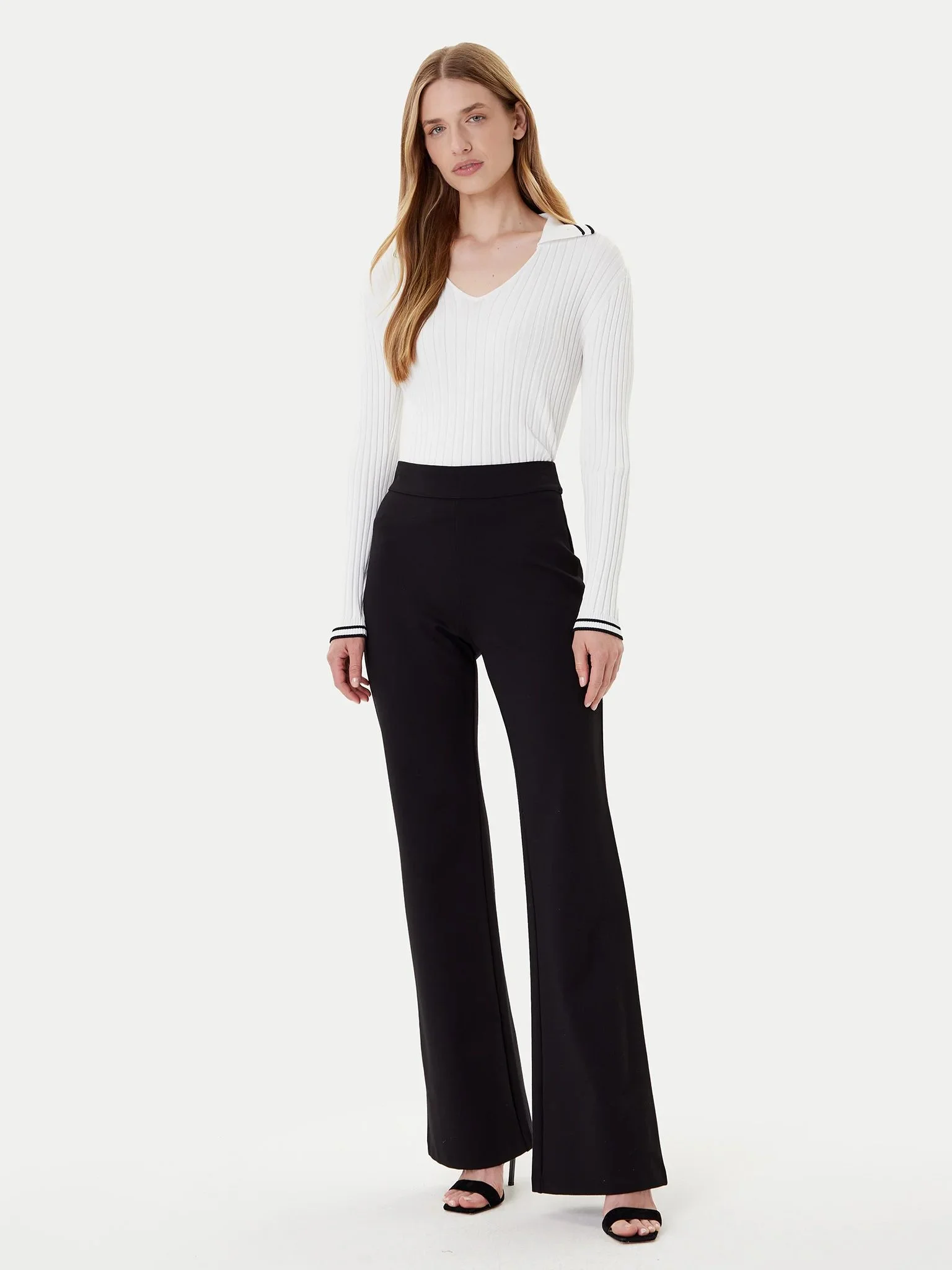 DKNY Quần Nữ Pull On Silky Ponte Flare Pant