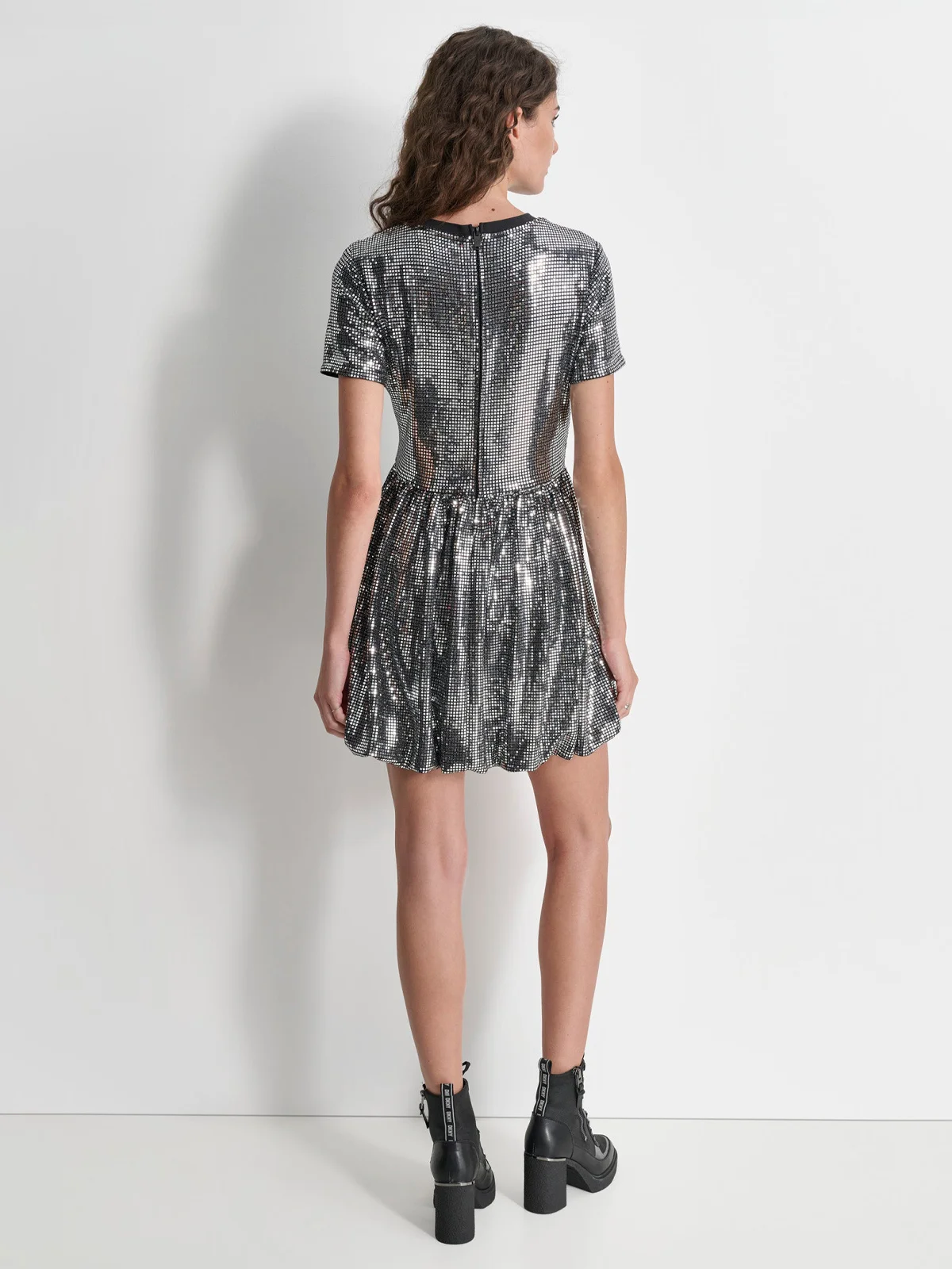 DKNY Đầm Nữ S/S Geo Sequin Mini Dress