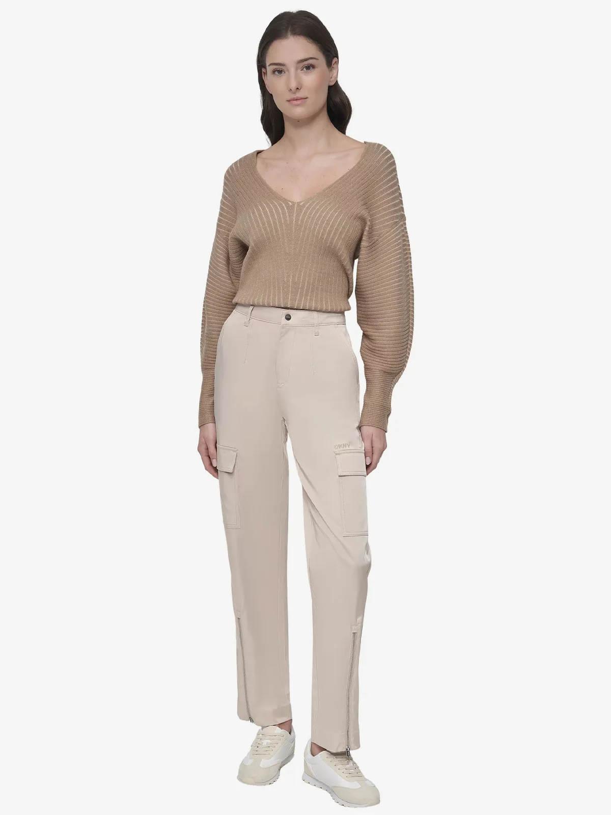 DKNY Quần Dài Nữ Sateen Cargo Pant W/Zipper Dtl