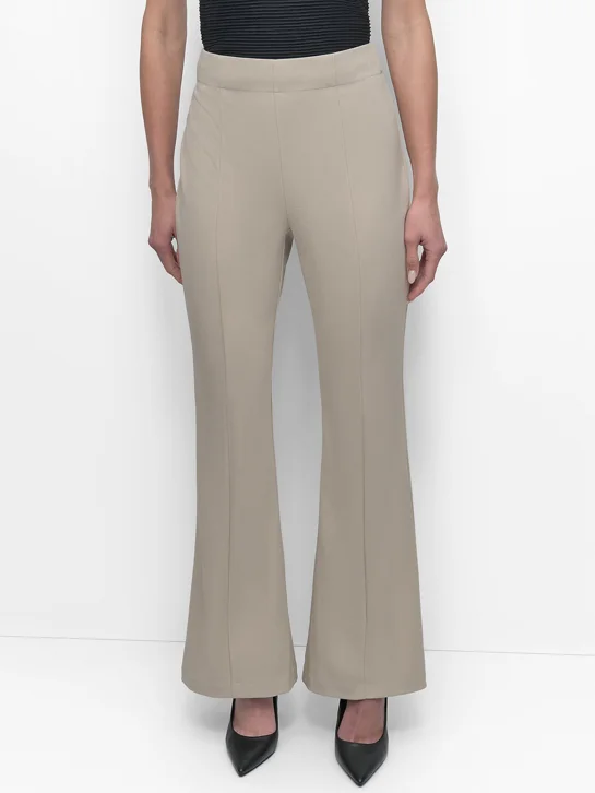 DKNY Quần Dài Nữ Scuba Wide Leg Frnt Seam Pant