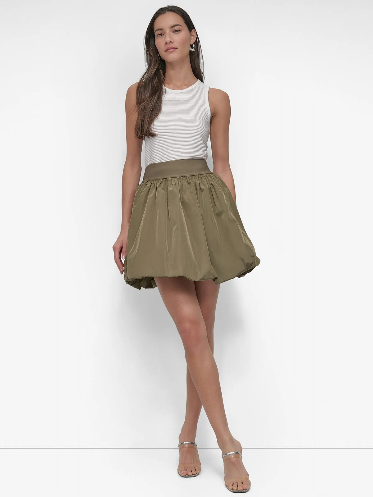 DKNY Chân Váy Nữ Pull On Mini Bubble Skrt