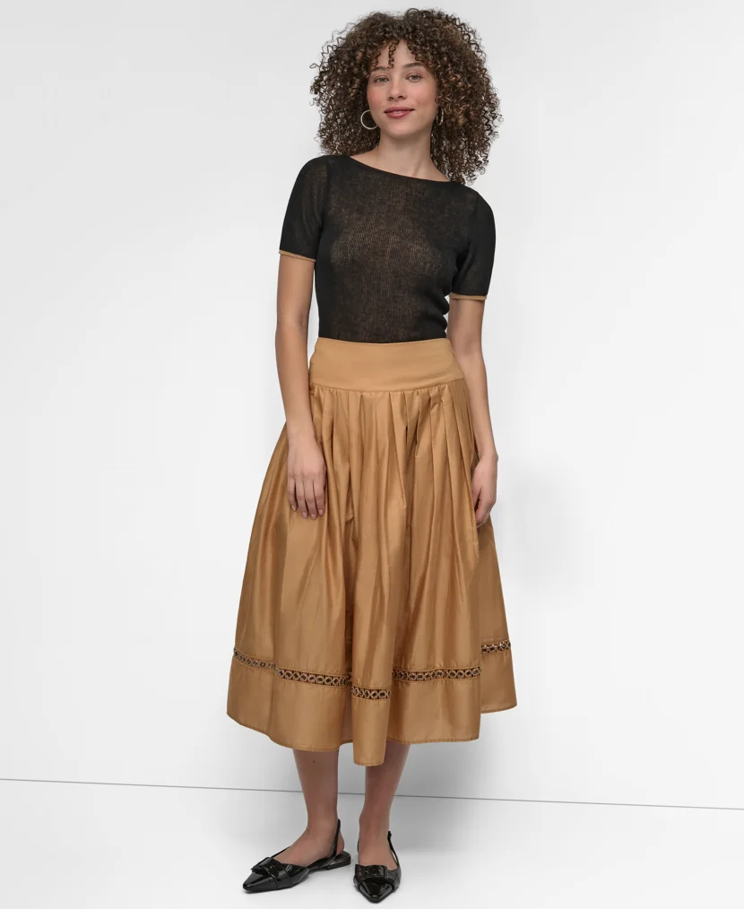 DKNY Váy Nữ Drop Waist Voile Skirt