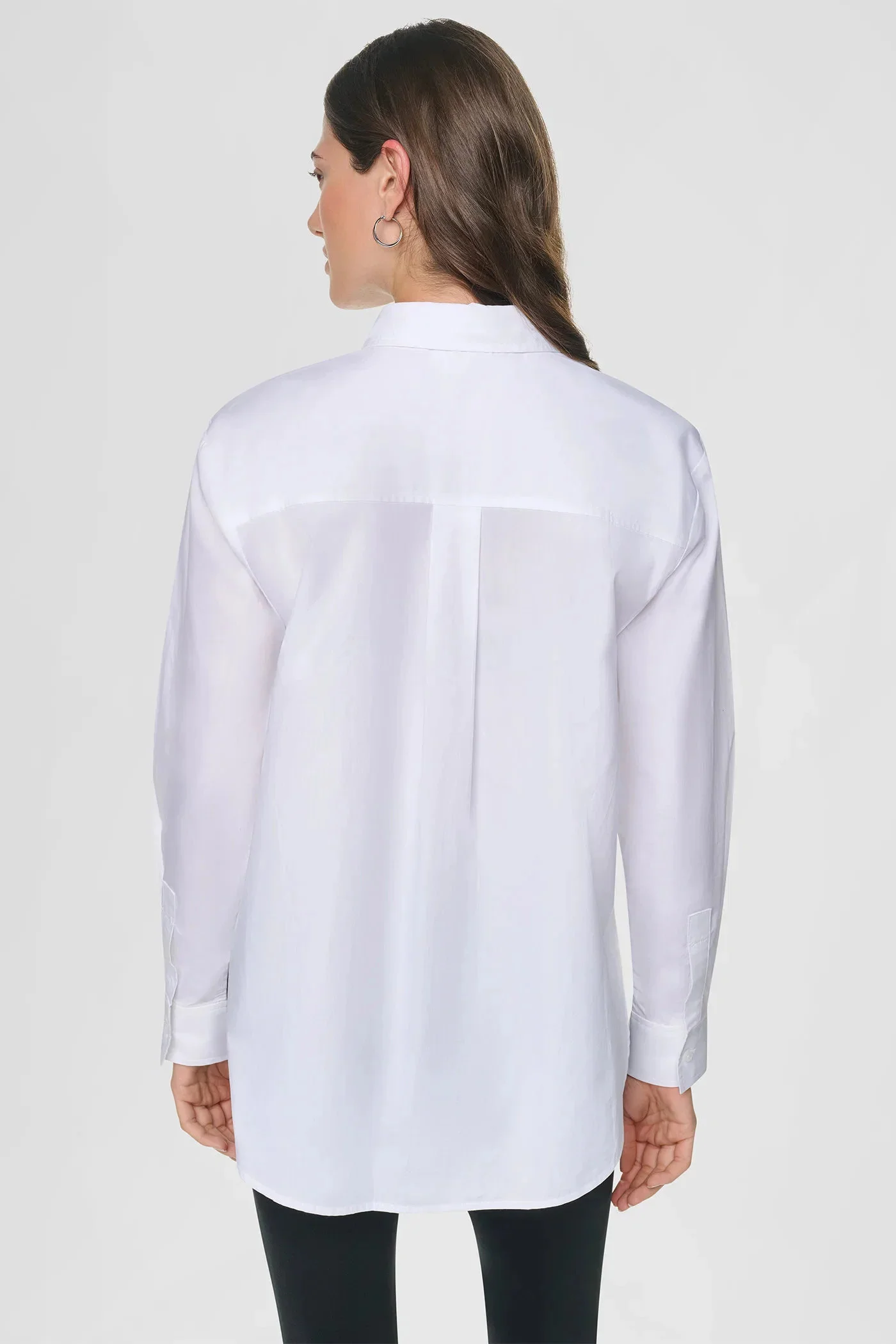 DKNY Áo Sơ Mi Nữ L/S Prntd Pckt Bttn Dwn Poplin